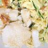  Heilbutt mit Spätzle und Zucchini 