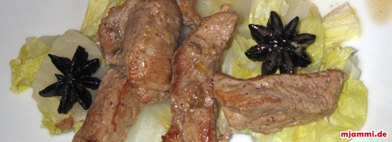 Schweinefleisch mit süßsaurem Gemüse