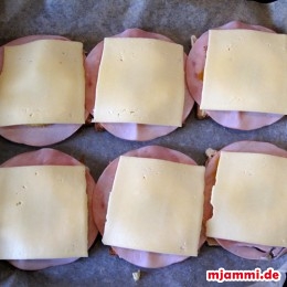 ... und Käsescheiben darauflegen.