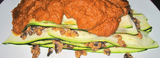 Pilz-Mandel-Lasagne mit Tomatencreme – Vegan for fit » mjammi - Koch ...