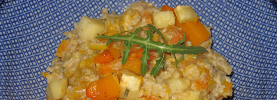 Winter-Risotto mit Kürbis